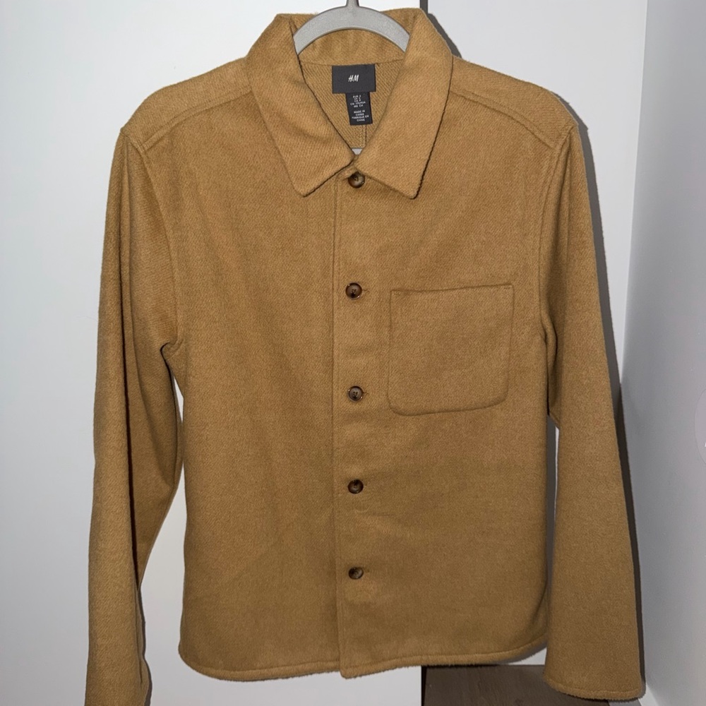 H&M Camel Shirt Jacket for Men